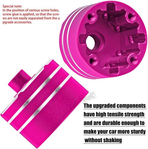 RC Upgrades Part for 1/8 Kraton/Outcast/Talion 6S BLX EXB,Notorious 6S BLX,1/7 Mojave 6S BLX EXB,BigRock/Fireteam 6S BLX,Aluminum Diff Case Differential Carrier,Replace #ARA310983 Pink in Kuwait