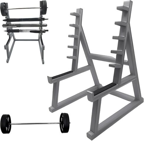 Squat Funny Barbell Rack Pen Holder,Mini Pencils Holder for Gym Theme for All Fitness Enthusiasts, Weightlifting Fans(Grey) in Saudi Arabia
