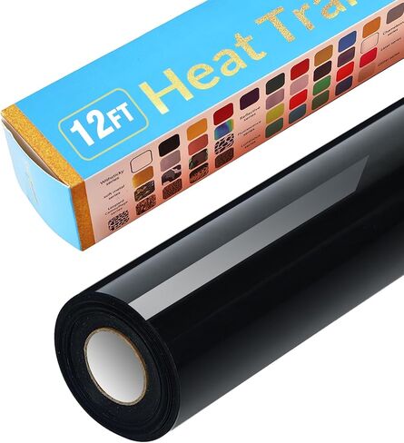 لفائف الفينيل الأزرق الياقوت الأزرق 12 بوصة من 12 فولت HTV الحديد على فينيل DIY للقمصان سهلة القطع والأعشاب الضارة لتصميم الفينيل الحراري (12 قدم ، الأزرق الياقوت) in Kuwait