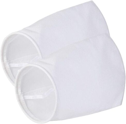 7 Inch Ring Filter Sock 1 Micron - by 17 Inch Long - 2 Pack - Felt Filter Bags for Industrial, Aquarium Sump, Pond, Reef Tank, Chemicals (1 Micron - 7 Inch Steel Ring) in Kuwait