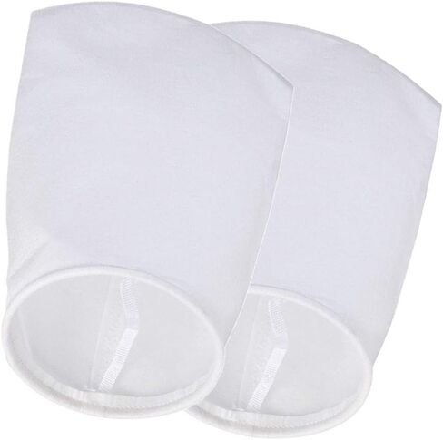 7 Inch Ring Filter Sock 1 Micron - by 17 Inch Long - 2 Pack - Felt Filter Bags for Industrial, Aquarium Sump, Pond, Reef Tank, Chemicals (1 Micron - 7 Inch Steel Ring) in Kuwait