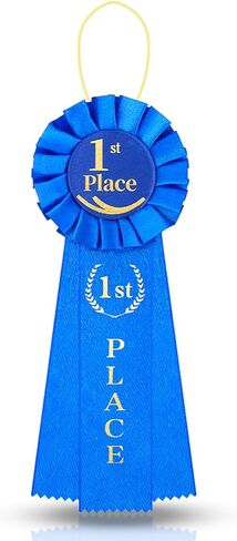 أشرطة جوائز ، أشرطة المركز الأول ، شريط جائزة Blue First Award ، فوز Victory Ribbon ، جائزة Honorable Condition Award لمسابقات الفصول الدراسية للميدالية عرض المواهب الرياضية in Kuwait