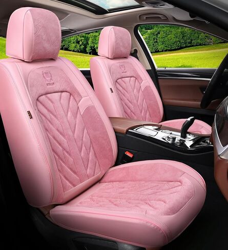 MM01 Seat Covers 5-Seater Full Set Suitable for Most Cars,Cars,SUV, Pickup Ttrucks, Airbags CompatibleCar Seat Cushion Protectors (Black) in Kuwait