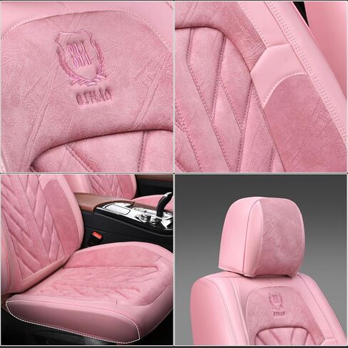 MM01 Seat Covers 5-Seater Full Set Suitable for Most Cars,Cars,SUV, Pickup Ttrucks, Airbags CompatibleCar Seat Cushion Protectors (Black) in Kuwait