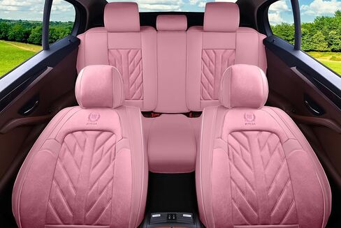 MM01 Seat Covers 5-Seater Full Set Suitable for Most Cars,Cars,SUV, Pickup Ttrucks, Airbags CompatibleCar Seat Cushion Protectors (Black) in Kuwait