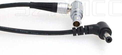 SZRMCC 2 Pin Male to DC2.5mm Right Angle Plug Coiled Power Cable for Teradek Bond Bolt Pro 300 Cube SmallHD Z CAM E2 F6 S6 Camera Monitor in Saudi Arabia