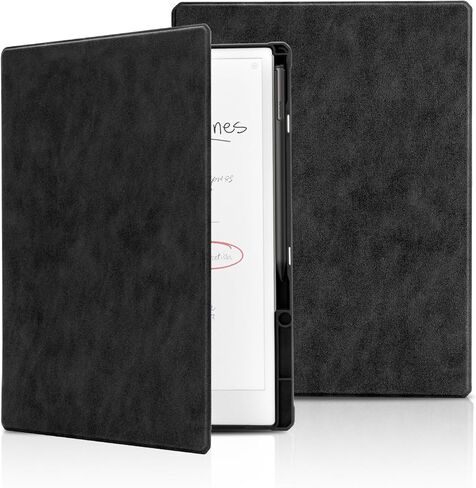 Case for 11.8" Remarkable Paper Pro Color Tablet 2024 Released with Pen Holder, Nib Storage, Auto Wake/Sleep, Ergonomic Design for Book Folio Lightweight Hard Protective Cover (Black Notebook) in Saudi Arabia