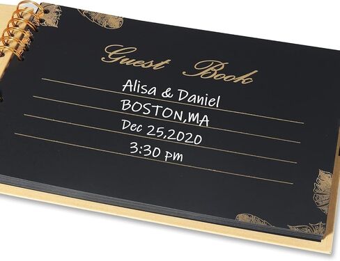 دفتر ضيوف حفل زفاف بولارويد ، 11.5 × 8.5 بوصة ، 80 صفحة زوار فارغة في جنازة ، دش الطفل ، عيد ميلاد ، دش الزفاف ، حفلة التخرج ، الذكرى الخمسين in Kuwait