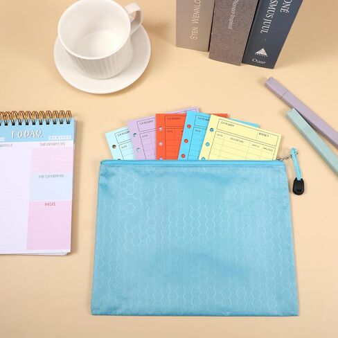 4 Pack Bank Deposit Money Bags with Zipper, Colorful PU Leather Bags Cash Zipper Pouch Cash Wallet Pouches for Coins Cosmetics Invoice Bills Tools (9.5 x 7.1 Inches) in Saudi Arabia