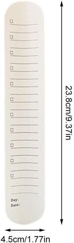 1pc Wearable Nurse Notepad Wristbands,Silicone Reminder Bracelet Write On Memo,Writable Dry Erase Slap Sticky Notes Ruler,Gifts for Nurse Teacher Planners,Notebooks and Writing Pads (Blue) in Saudi Arabia