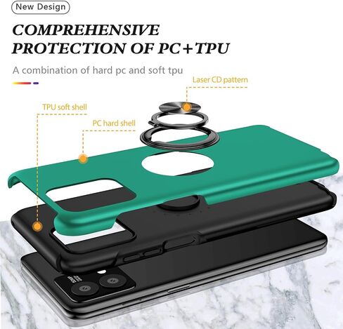 for Moto G Stylus 5G 2023 Case for Motorola Moto G Stylus 5G 2023 Case Military Grade Shockproof Built-in Ring Holder Kickstand Car Mount Protective Case for Moto G Stylus 5G 2023 Phone Case (Purple) in Saudi Arabia