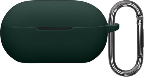kwmobile Silicone Cover Compatible with Beats Solo Buds - Case Cover Stick-On Skin with Clip - Black in Kuwait