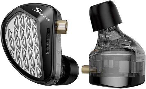 KZ Sonata 14 Balanced Armature Drivers Headphone,in-Ear Monitor Earbuds for Audiophile s,KZ Flagship Balanced HiFi Earphones (with Switches, Black) in Saudi Arabia