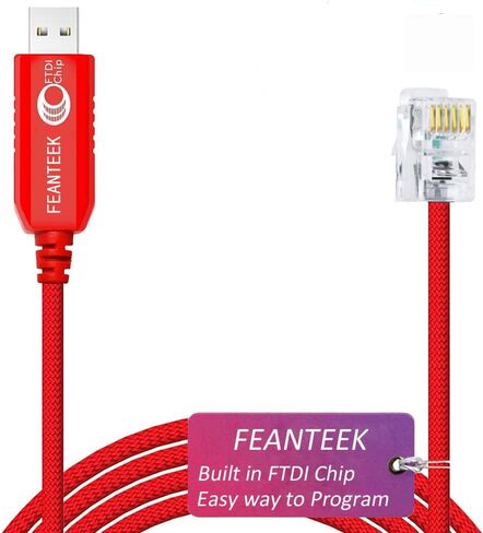 USB إلى AJ2.5 Cable 940-0299A Console Console Cable لـ APC UPS ، بطاقة إدارة APC AP9630 AP9631 و AP9635 (APC الجزء رقم 940-0299 (1.8 م)) ، 6ft ، أحمر ، أحمر in Kuwait