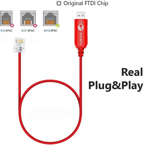 USB إلى AJ2.5 Cable 940-0299A Console Console Cable لـ APC UPS ، بطاقة إدارة APC AP9630 AP9631 و AP9635 (APC الجزء رقم 940-0299 (1.8 م)) ، 6ft ، أحمر ، أحمر in Kuwait