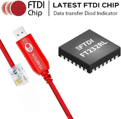 USB إلى AJ2.5 Cable 940-0299A Console Console Cable لـ APC UPS ، بطاقة إدارة APC AP9630 AP9631 و AP9635 (APC الجزء رقم 940-0299 (1.8 م)) ، 6ft ، أحمر ، أحمر in Kuwait