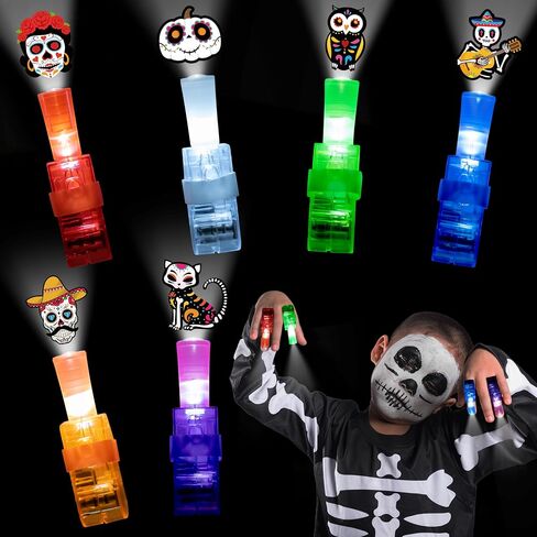 Haooryx Fall Thanksgiving Animals Finger Lights - 36Pcs Autumn Animal LED Light Up Finger Lights for Kids Turkey Squirrel Bear Glow in the Dark Toys Class Reward Fall Thanksgiving Birthday Party Favor in Saudi Arabia
