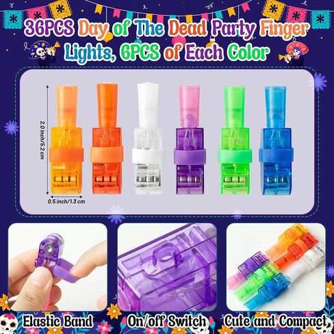 Haooryx Fall Thanksgiving Animals Finger Lights - 36Pcs Autumn Animal LED Light Up Finger Lights for Kids Turkey Squirrel Bear Glow in the Dark Toys Class Reward Fall Thanksgiving Birthday Party Favor in Saudi Arabia