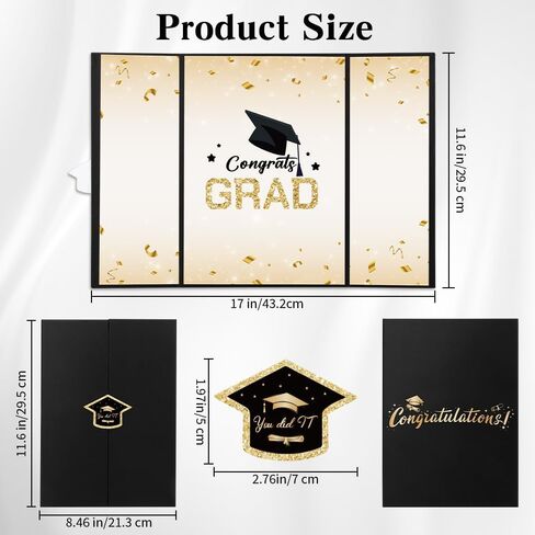 التخرج دفتر ضيوف 2025 فئة زخارف التخرج من الذهب الأسود من 2025 تخرج التخرج الأسود كتاب التخرج دفتر الزوار هدايا الخريجين لوحة تسجيل الخريج لصالح حفل ​​التخرج in Kuwait