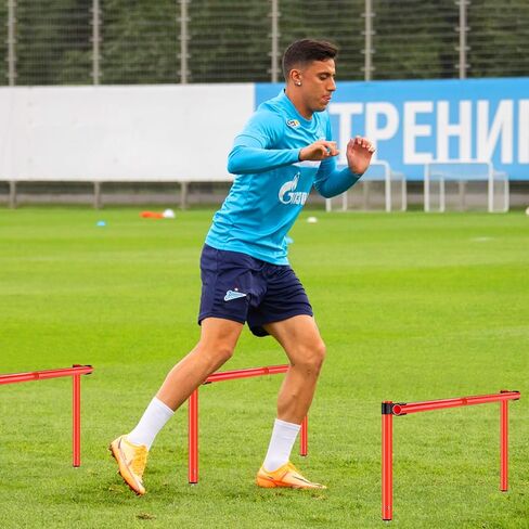 TOBWOLF 6 قطع 6 أقدام قابلة للتعديل أقطاب تدريب خفة الحركة لكرة القدم، مجموعة أقطاب خفة الحركة للتدريب على التعرج، عصي سرعة للتدريب الرياضي قابلة للفصل، أقطاب تدريب العشب للسرعة وخفة الحركة في الهواء الطلق لتدريبات كرة القدم in Kuwait