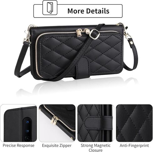 Argyle Wallet Case for OnePlus 8T OnePlus8T Plus 9R 5G with Wrist Strap Shoulder Strap Zipper Purse Phone Cover for One Plus8T5G On + 1 Plus 8Tplus 1plus 8T+ One+ T8 1+ 1+8T Pro G5 Purple in Kuwait