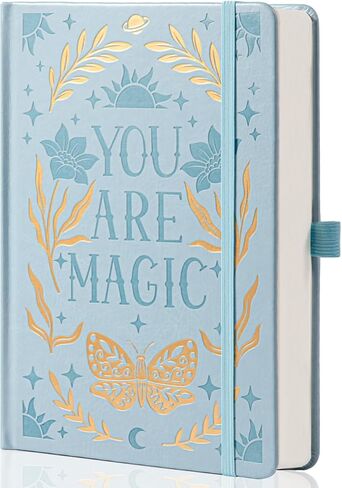College Rule Notebook for Women Men, 318 Numbered Pages Journal, A5 Butterfly Floral Journals for Writing, Aesthetic Notebooks, Work School Note Taking, 5.4" x 8.4" in Saudi Arabia