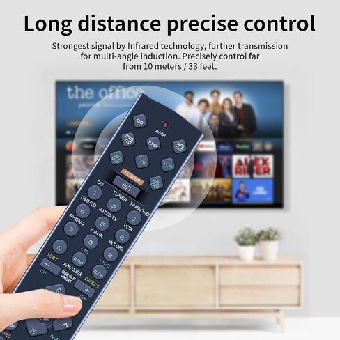Universal Remote Control fit for Yamaha RAV206 RAV210 RAV204 V4731900 V4297600 HTR-5250 RX-V596 RX-V596RDS V6940901 RX-V420 RX-V520 RAV205 AV A/V Receiver in Saudi Arabia