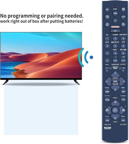 Universal Remote Control fit for Yamaha RAV206 RAV210 RAV204 V4731900 V4297600 HTR-5250 RX-V596 RX-V596RDS V6940901 RX-V420 RX-V520 RAV205 AV A/V Receiver in Kuwait