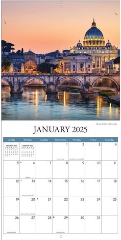 TURNER PHOTOGRAPHIC Italy 12x12 Photo Wall Calendar (25998940032) in Saudi Arabia