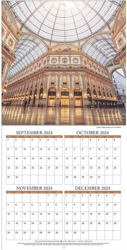 TURNER PHOTOGRAPHIC Italy 12x12 Photo Wall Calendar (25998940032) in Saudi Arabia