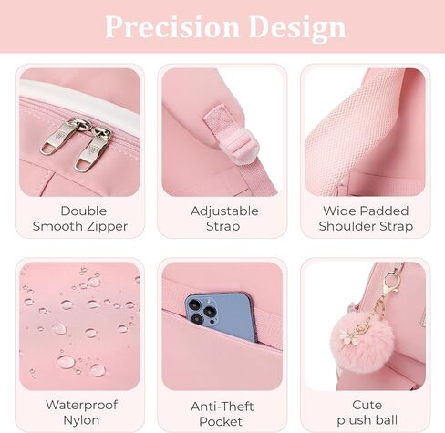 Caoroky knight Women Backpack for Girls Kids Elementary School Bag College Bookbags Laptop Backpacks Travel Dayapck Rucksack (Black, Large) in Saudi Arabia