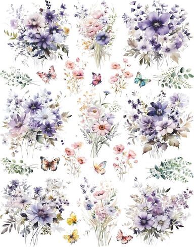 Pink Floral Arrangements Rice Paper, 11.5 x 14.5 inch (1pc) – Mulberry Paper for Decoupage Scrapbooking Cards Crafts by Craft Kreatively in Saudi Arabia