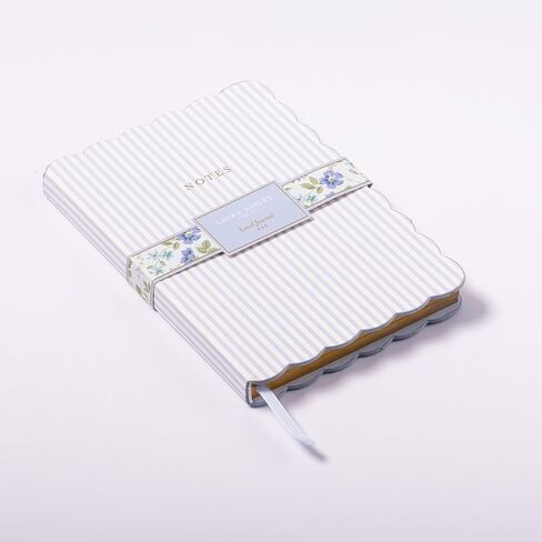 Laura Ashley English Garden Journal – 6x8 Inch Hardcover Notebook with Scalloped Edge, 256 Lined Pages, Gilded Edges, Faux Leather Covers in Saudi Arabia