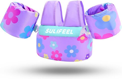 سترة سباحة للأطفال من SULIFEEL تطفو على الماء بوزن 22-66 كجم للفتيات والفتيان، مع أجنحة مياه للذراع للأطفال من عمر 2-6 سنوات in Kuwait