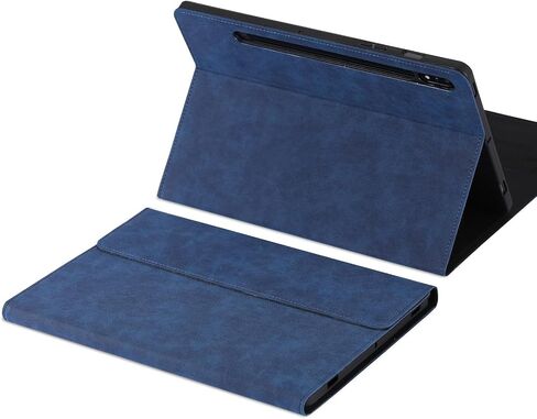 Galaxy Tab S10 Plus/Tab S9 Plus 12.4 inch Flip Case with S Pen Holder, Stand & Smart Cover, Black in Kuwait