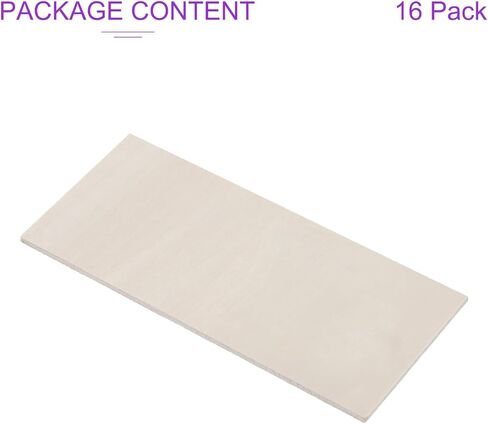 DMiotech 16 Pack 6 x 6 x 1/8 Inches 3mm Thick Wood Sheets Basswood Sheets Unfinished Plywood Squares Plywood for DIY Craft Laser Wood Burning Drawing in Saudi Arabia