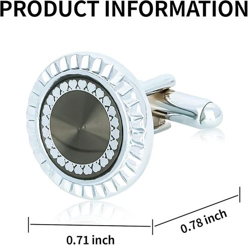 Blue Navy Cufflinks for Men Tuxedo Studs Tuxedo Buttons Blue Rhinestone Crystal Cuff Links Shirt Studs Men Shirt Cuff Links Tuxedo Suit Accessories Men Formal Dress Accessories for Business, Wedding in Kuwait