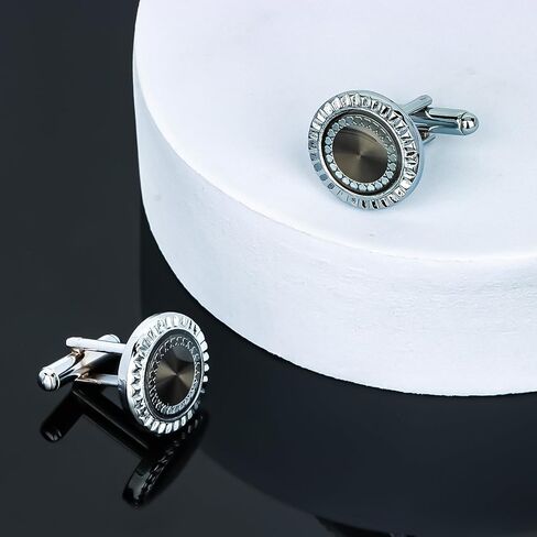 Blue Navy Cufflinks for Men Tuxedo Studs Tuxedo Buttons Blue Rhinestone Crystal Cuff Links Shirt Studs Men Shirt Cuff Links Tuxedo Suit Accessories Men Formal Dress Accessories for Business, Wedding in Kuwait