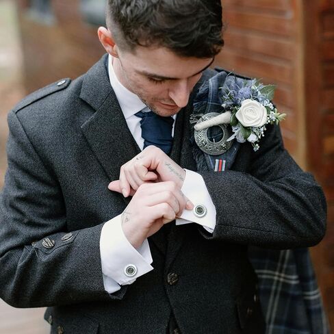 Blue Navy Cufflinks for Men Tuxedo Studs Tuxedo Buttons Blue Rhinestone Crystal Cuff Links Shirt Studs Men Shirt Cuff Links Tuxedo Suit Accessories Men Formal Dress Accessories for Business, Wedding in Kuwait