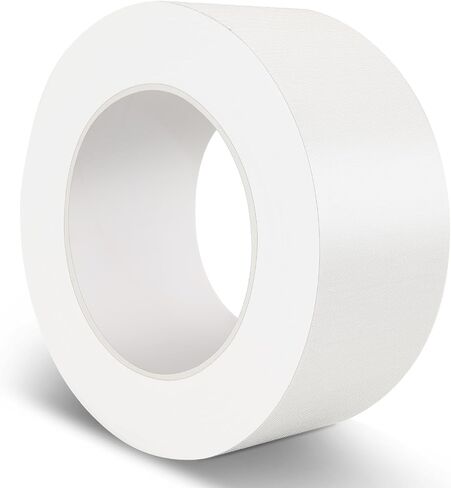 Duct Tape, 2 Inch x 35 Yards, 1 Roll, Waterproof and Heavy Duty, Tear by Hand, for Packing Repairing and Crafts (White) in Saudi Arabia