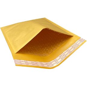 StarBoxes 100 Kraft BUBBLE Mailers 8.5x12" - #2 Self-Sealing Padded Envelopes Bags