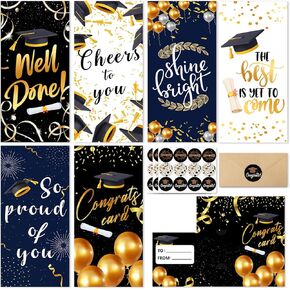 30 Pcs Graduation Cards Graduation Gift Card with Envelopes Graduation Money Holder Card Bulk Graduation Party Supplies Congrats Gift Greeting Cards Graduation Present