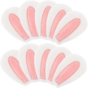 EXCEART Mini Bunny Ears Rabbit Ear Headwear 20pcs DIY Crafts for Hair Clips Headband Hair Ties Scrapbooking DIY Craft Christmas Party Supplies in Kuwait