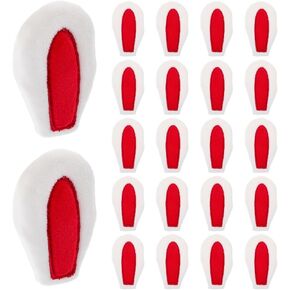 Excart Mini Bunny Ears Rabbit Ear Headwear 20pcs Diy Crafts for Hair Clips Headband Hair Ties Scrapbooking DIY Craft Christmas Party Supplies