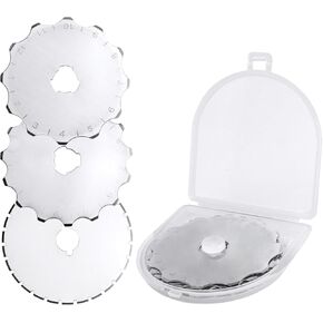 MESEE 9PCS CROCHET EDGE CUTTER REDES 45 مم مثقبة شفرة القطع الدوار 12/15/27 SKIP SKIP CUTTER RELDES ROTARY ROLDE