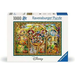 Ravensburger أفضل موضوعات ديزني - 1000 قطعة Jigsaw Puzzle | شخصيات مميزة ومحبوبة | طباعة جودة قسط