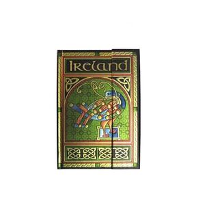 Royal Tara Celtic Peacock Foil Notebook مع تصميم إيرلندي ثلاثي اللون