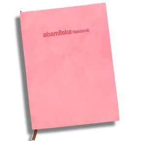 ABAMILAKA PINK BINK LAGE CLEER JOULLE NOTERENTS TORKENT NROGE NETER NOTE TACK 360 صفحة A4 8.27'X11.7 '' حكمت الكلية بيل Soft Cover Entgening Journaling Notebook for Women Men 100GSM