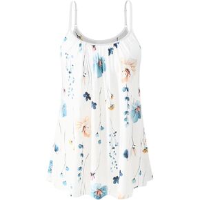 قميص قصير نسائي من Accbiety مزود بحمالة صدر مدمجة وفضفاضة تناسب Cami مطوي وحزام قابل للتعديل in Kuwait