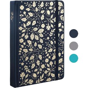 TIEFOSSI Bullet Dot Journal, Vintage Journal Notebook for Women Men, 160 GSM 192 Premium Pages, A5 Hardcover Journaling Notebooks Gift, for Travel Office Daily Writing